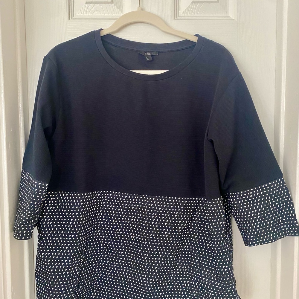COS comfy Polka Dot Top